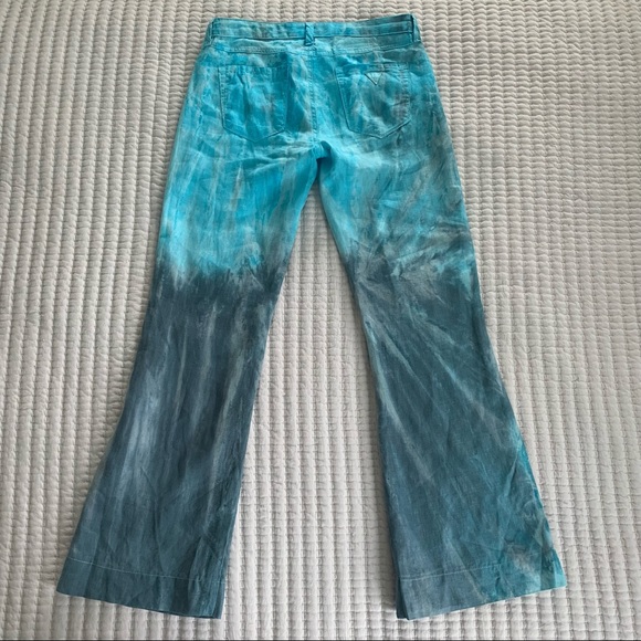 Guess Y2K Flare Tie Dye Linen pants - Picture 5 of 6